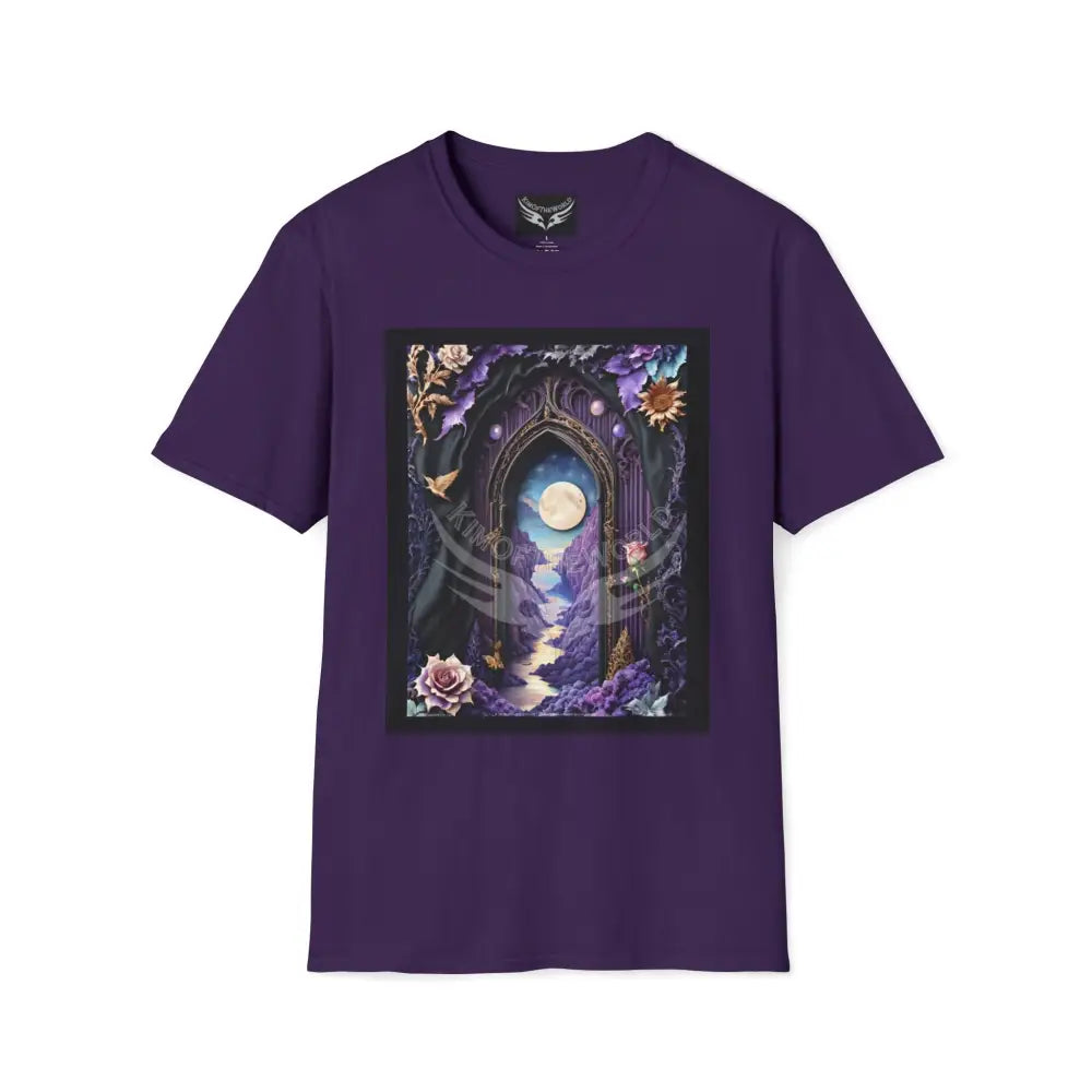 Purple Magic Doorway - Softstyle T-Shirt Purple / S T-Shirt
