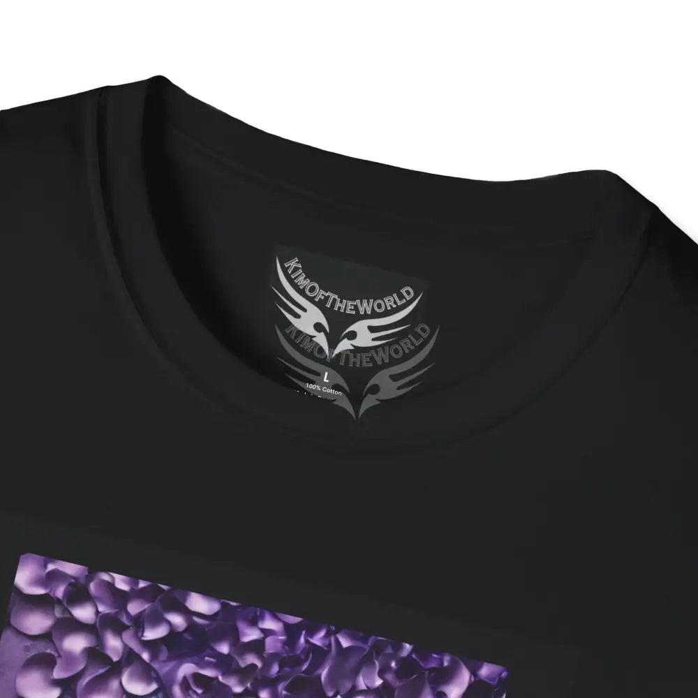 Purple Satin Flora - Softstyle T-Shirt T-Shirt