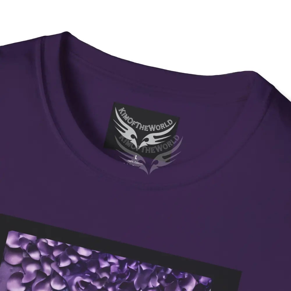 Purple Satin Flora - Softstyle T-Shirt T-Shirt
