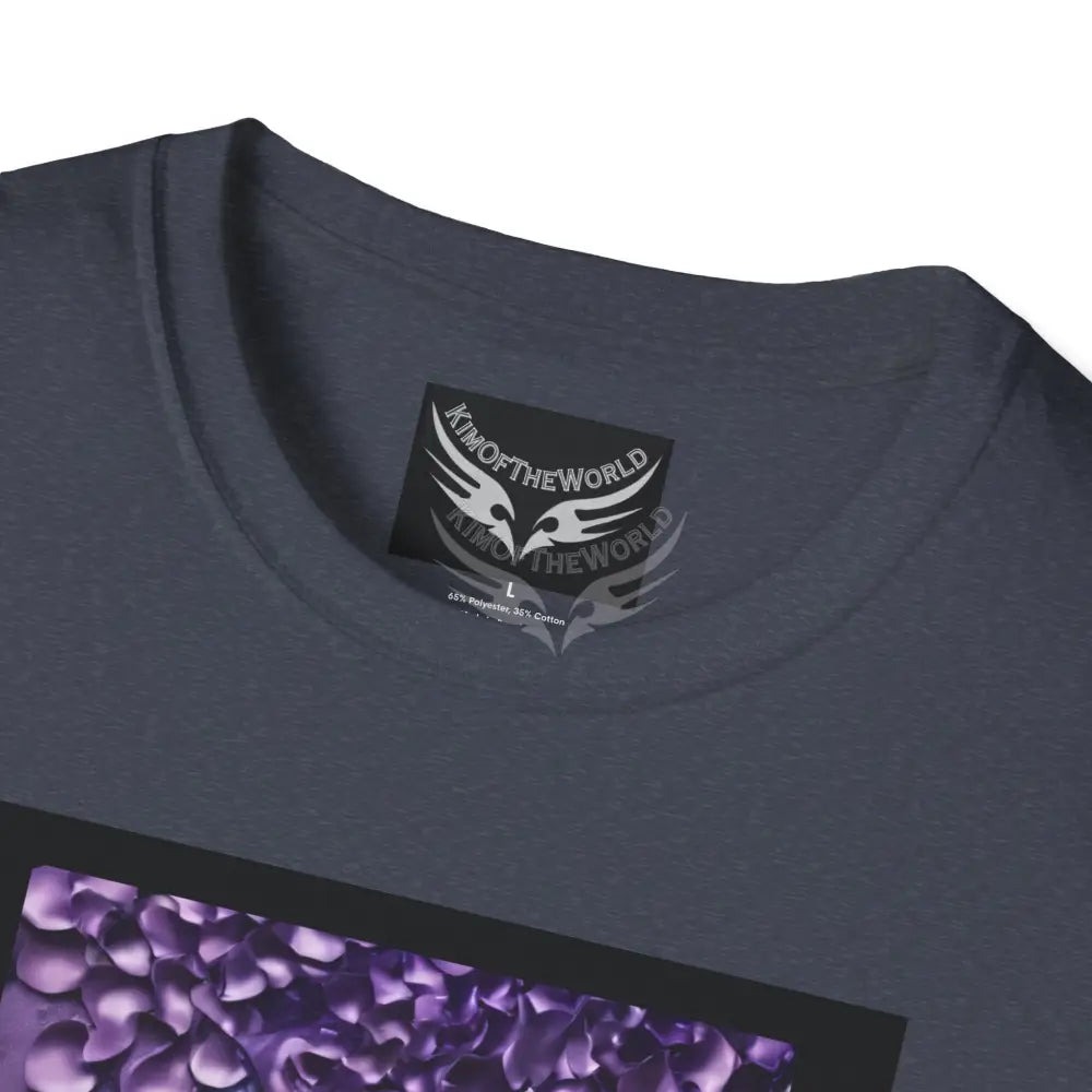 Purple Satin Flora - Softstyle T-Shirt T-Shirt