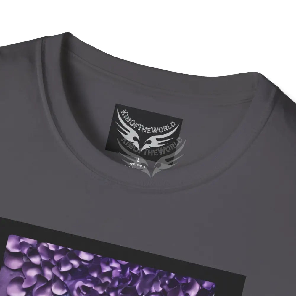 Purple Satin Flora - Softstyle T-Shirt T-Shirt