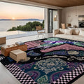 Random Print and Patchwork Multi Pattern Large Area Rug Floor Carpet 10 ft x 8 ft 120’’x96’’ Rugs & Mats