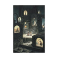 Reflections of Old Peace & Other-Worldly Multi-Level Fantasy Matte Stretched Canvas Wall Art 40’’ x 60’’ (Vertical)