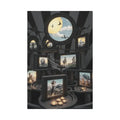 Reflections of Old Peace & Other-Worldly Multi-Level Fantasy Matte Stretched Canvas Wall Art 40’’ x 60’’ (Vertical)