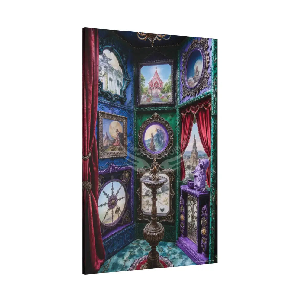 Reflections of Universe & Other-Worldly Multi-Level Fantasy Matte Stretched Canvas Wall Art 40’’ x 60’’ (Vertical)