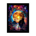 Reflections through Infinity Rolled Poster — Iridescent Multidimensional Art Prints 18″ x 24″ (Vertical) / Semi Glossy