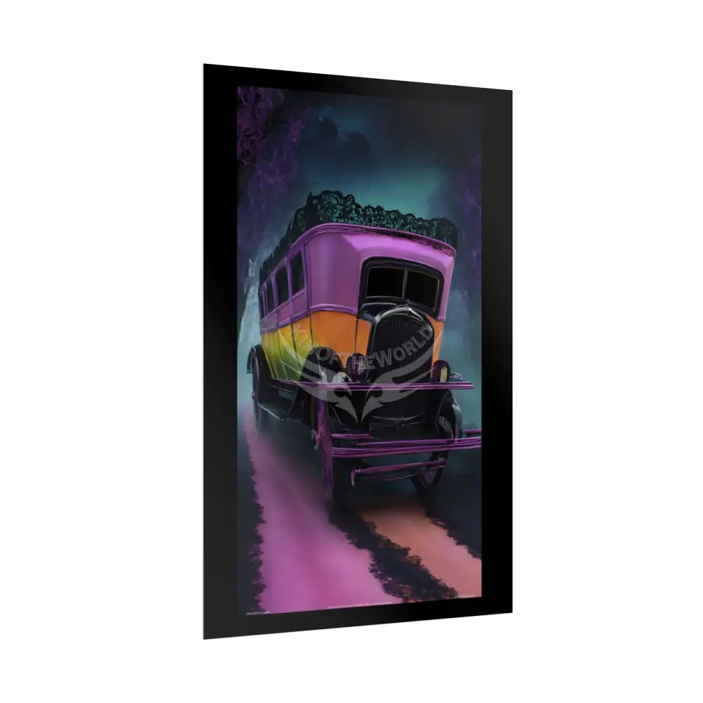 Retro Auto Flash & Flare Lace Gothic Art Poster – Iridescent Cars & Lace Rolled Poster Set Poster pieces Poster