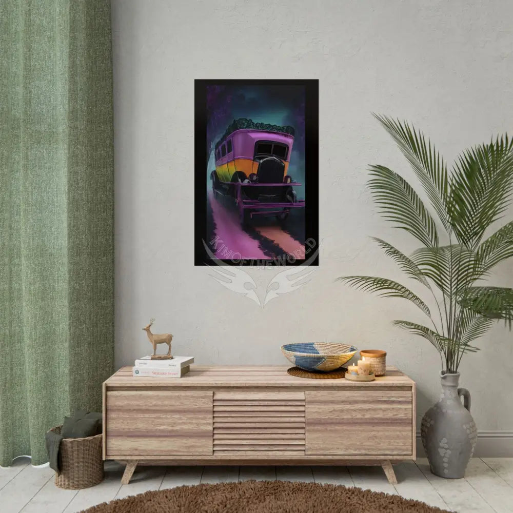 Retro Auto Flash & Flare Lace Gothic Art Poster – Iridescent Cars & Lace Rolled Poster Set Poster pieces Poster