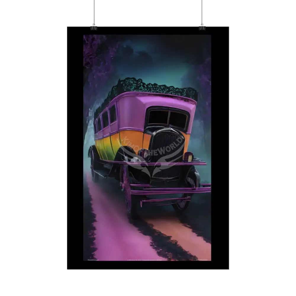 Retro Auto Flash & Flare Lace Gothic Art Poster – Iridescent Cars & Lace Rolled Poster Set Poster pieces Poster
