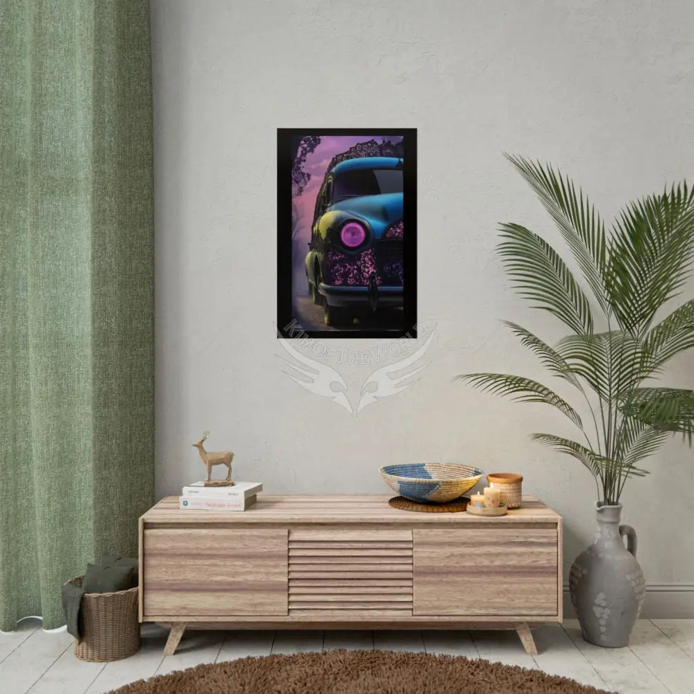 Retro Auto Flash & Flare Lace Gothic Art Poster – Iridescent Cars & Lace Rolled Poster Set Poster pieces Poster