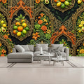 Retro Kitchen Colors Gothic Fruit & Floral Wall Mural Unpasted Mural Wallpaper 144’’x100’’ 144’’x100’’ Wall Coverings
