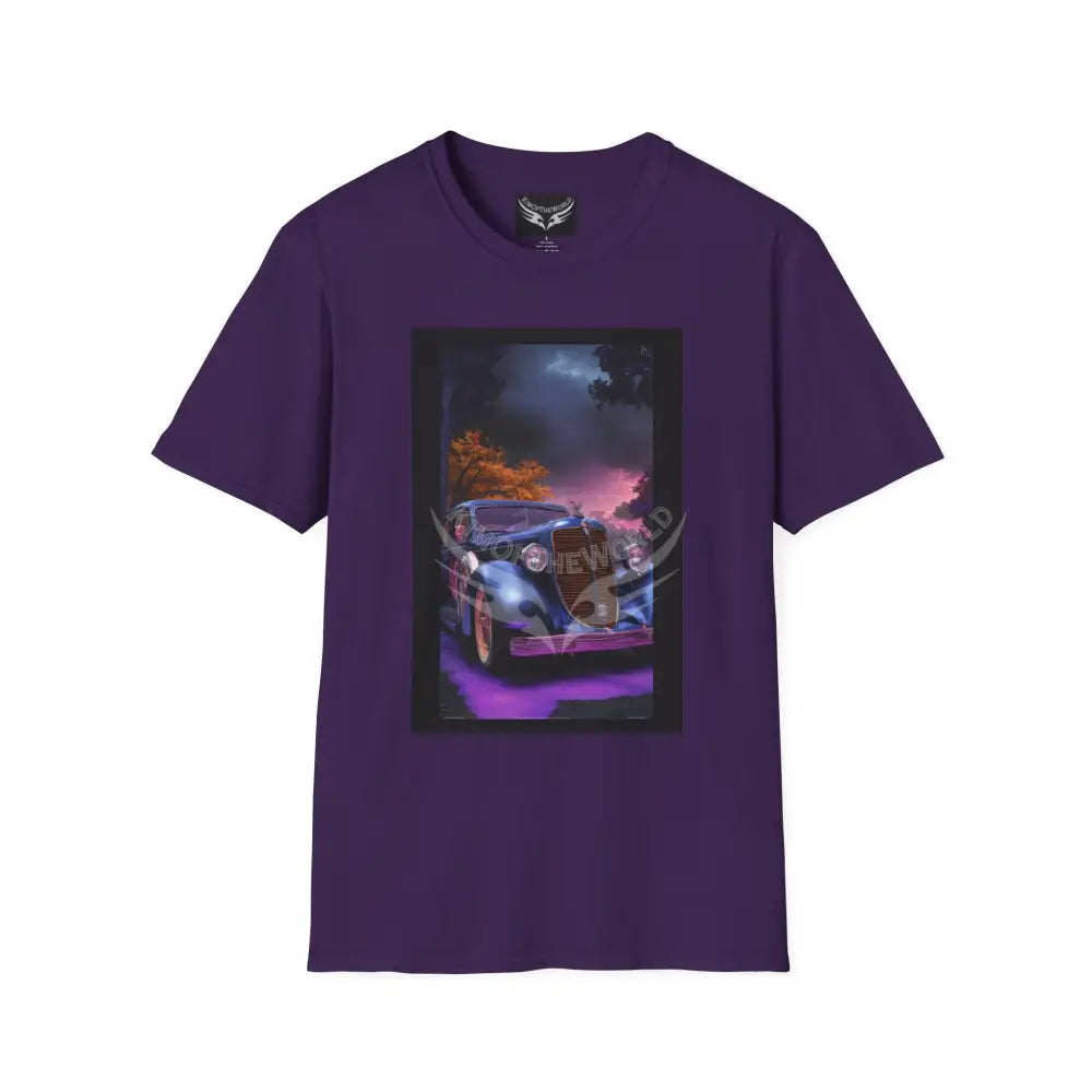Retro Rolls - Softstyle T-Shirt Purple / S T-Shirt