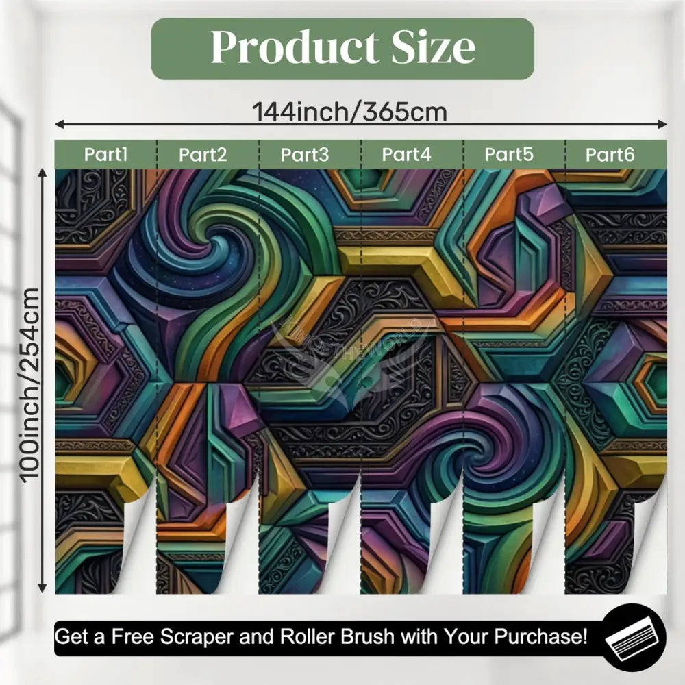 Unpasted Mural Wallpaper 144’’x100’’ 144’’x100’’ Wall Coverings