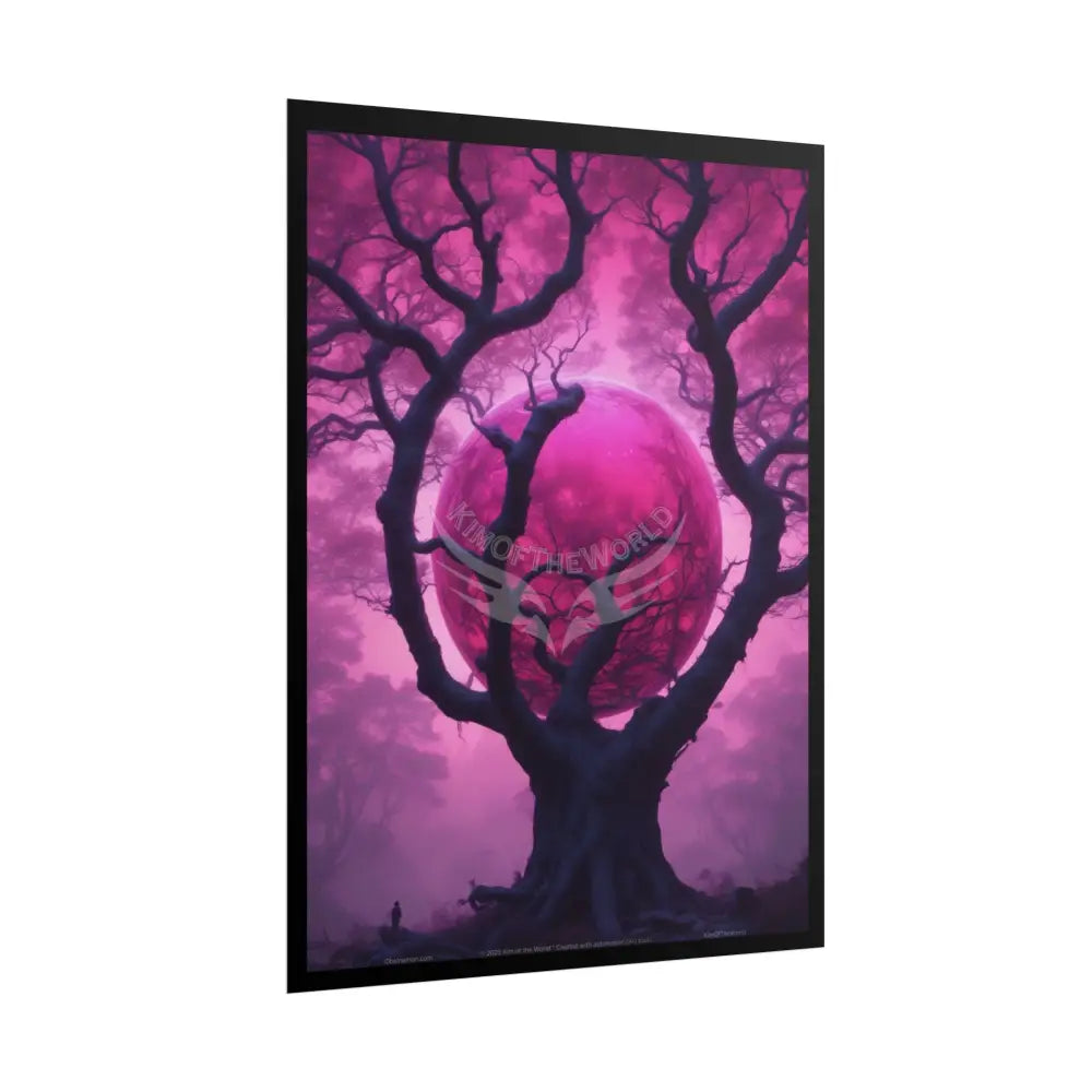Rolled Poster — ’Vaporware 3D Orb in Wicked Tree’ Art Print Poster