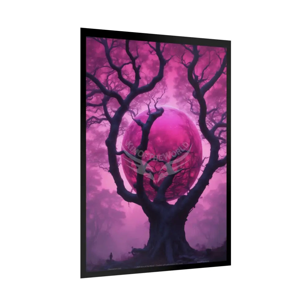 Rolled Poster — ’Vaporware 3D Orb in Wicked Tree’ Art Print Poster