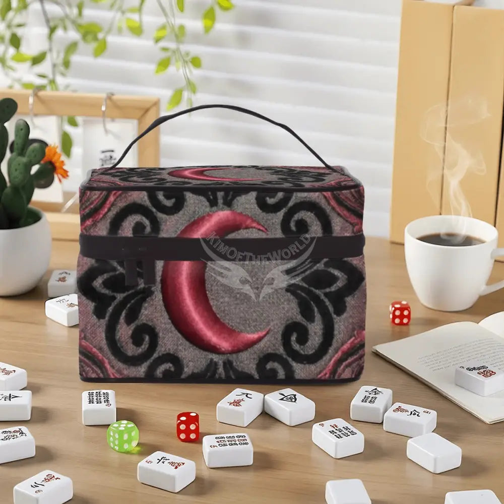 Satin Moon Portable Bag - One Size - Mahjong