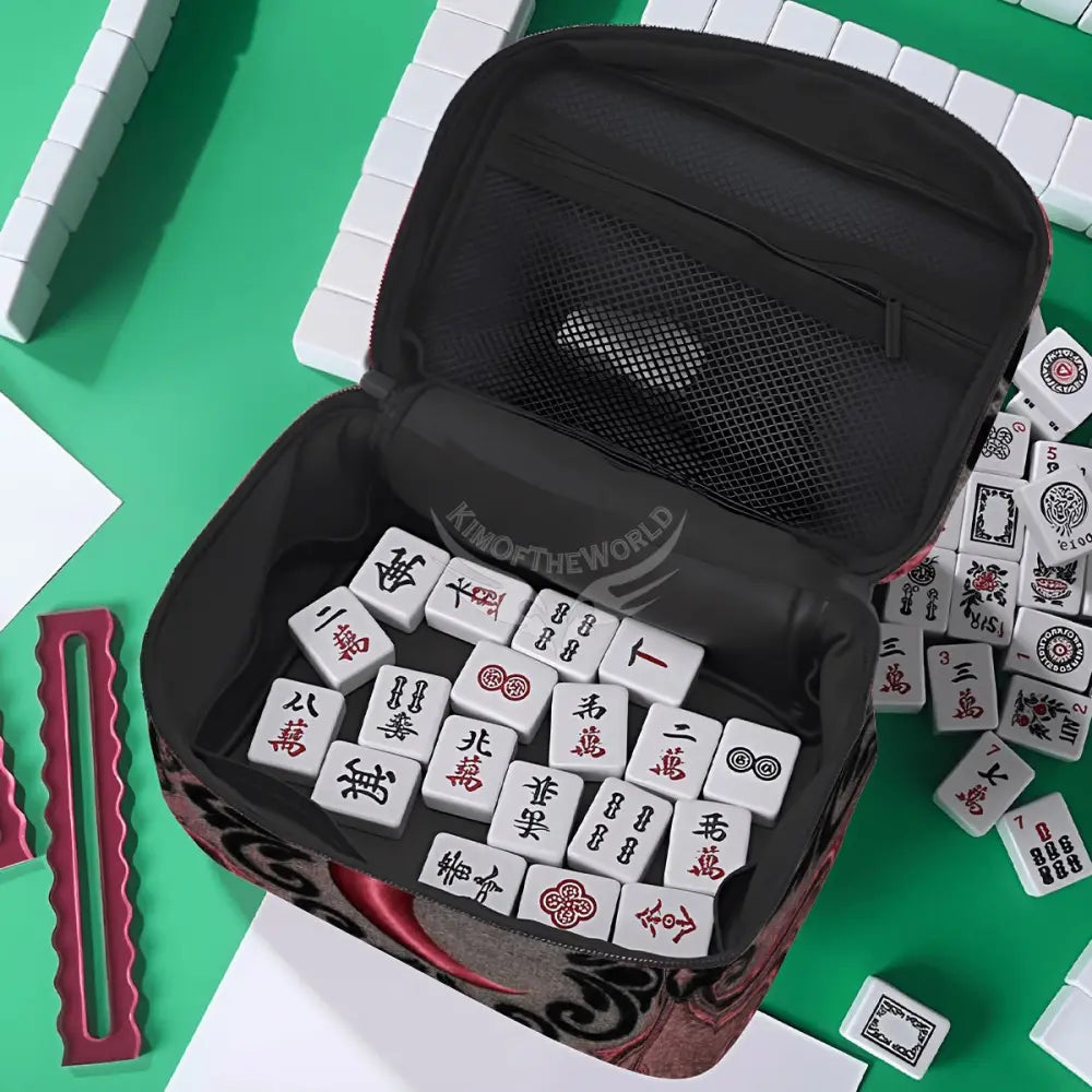 Satin Moon Portable Bag - One Size - Mahjong