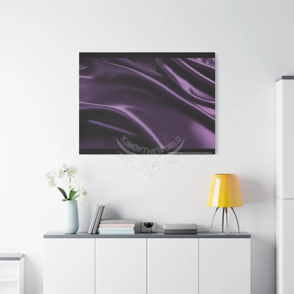 Satin Sheets Color Coordinated Fantasy Canvas Prints - Purple Canvas