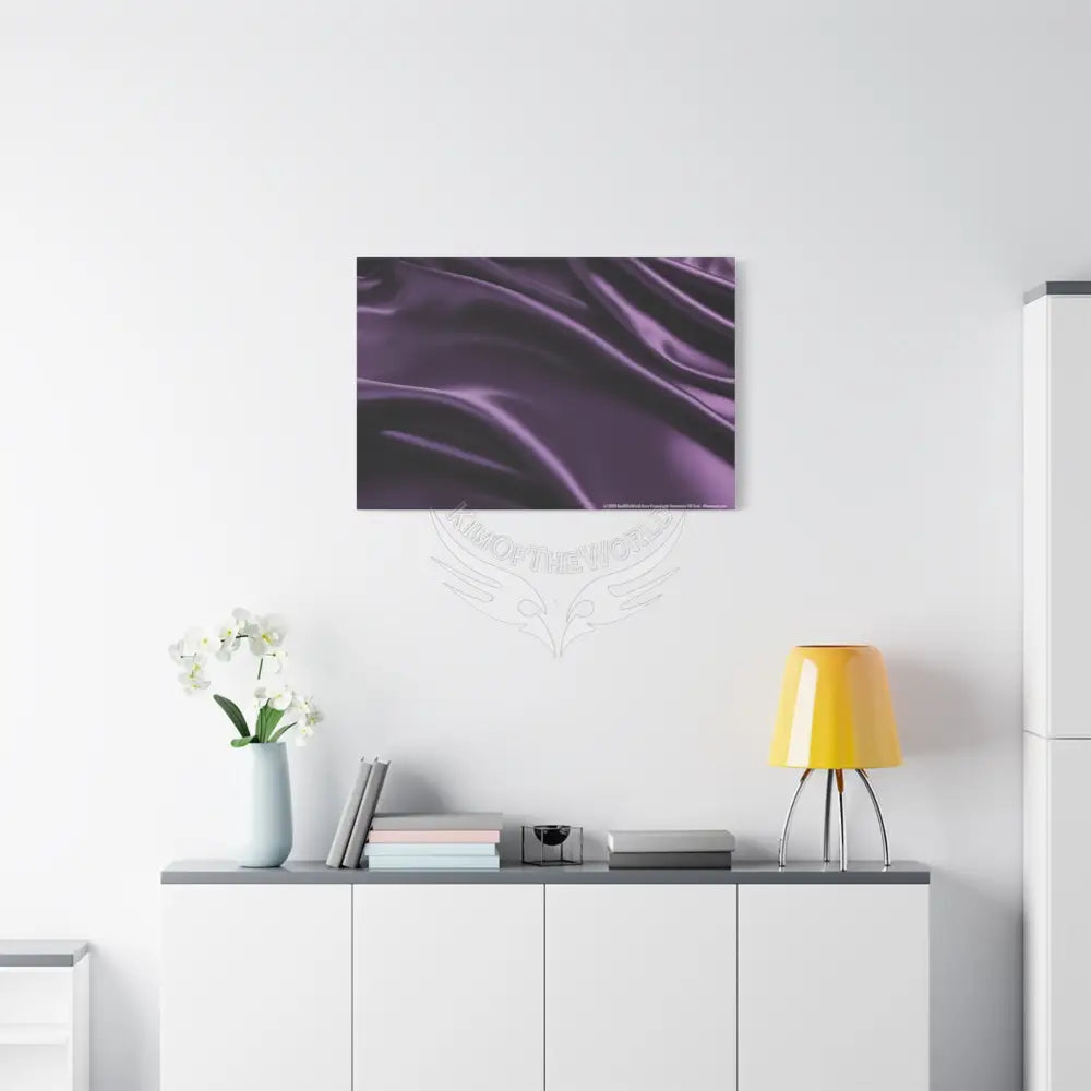 Satin Sheets Color Coordinated Fantasy Canvas Prints - Purple Canvas
