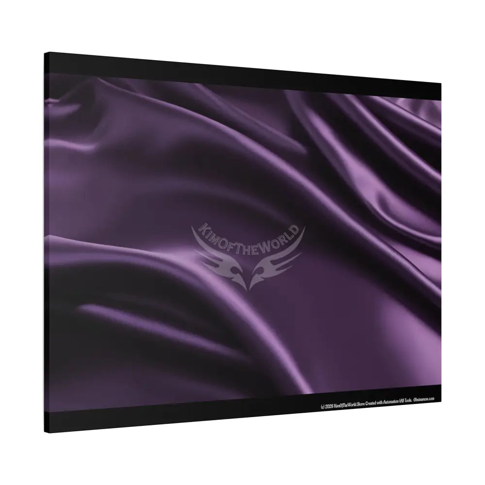 Satin Sheets Color Coordinated Fantasy Canvas Prints - Purple Canvas