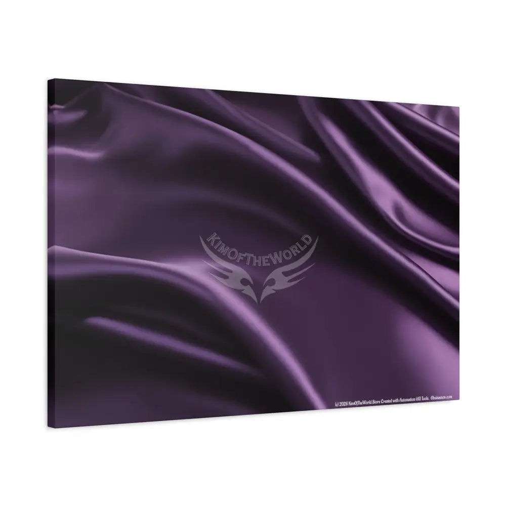 Satin Sheets Color Coordinated Fantasy Canvas Prints - Purple Canvas