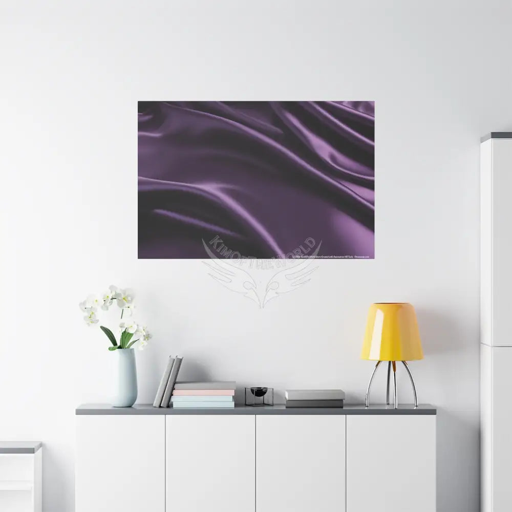 Satin Sheets Color Coordinated Fantasy Canvas Prints - Purple Canvas