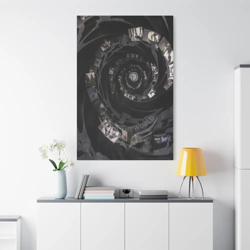 Sci Fi Black Satin Multiverse Canvas Print — Dimensional Wall Art Canvas