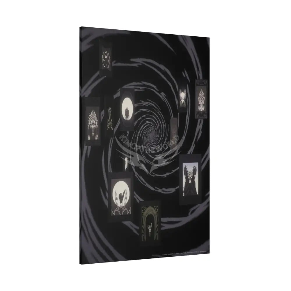 Sci Fi Black Satin Multiverse Canvas Print — Dimensional Wall Art Canvas
