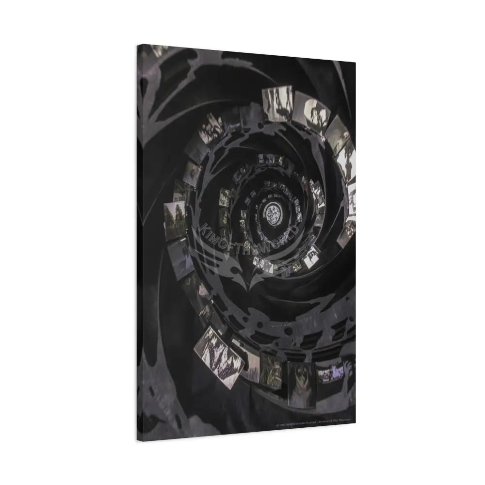 Sci Fi Black Satin Multiverse Canvas Print — Dimensional Wall Art Canvas