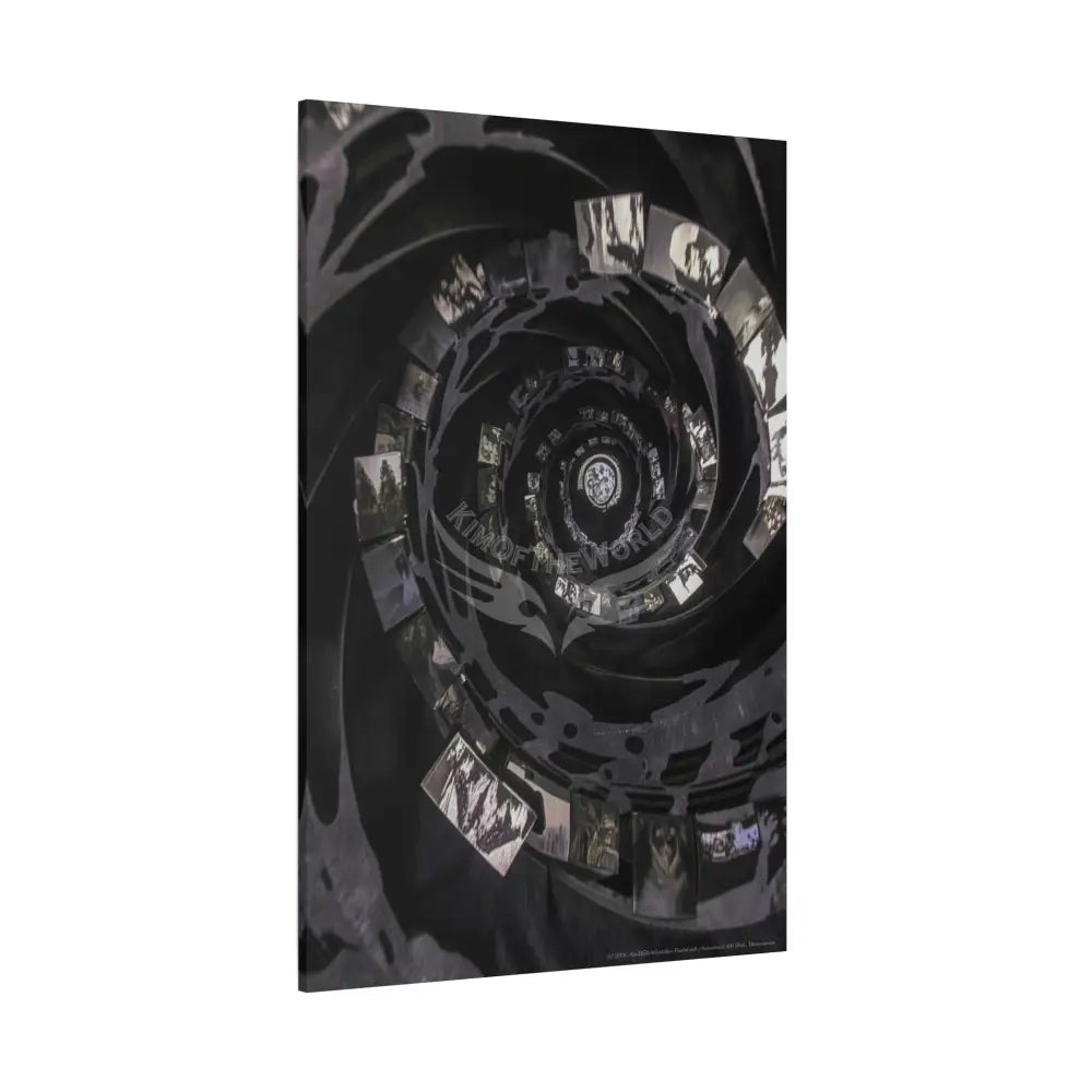 Sci Fi Black Satin Multiverse Canvas Print — Dimensional Wall Art Canvas