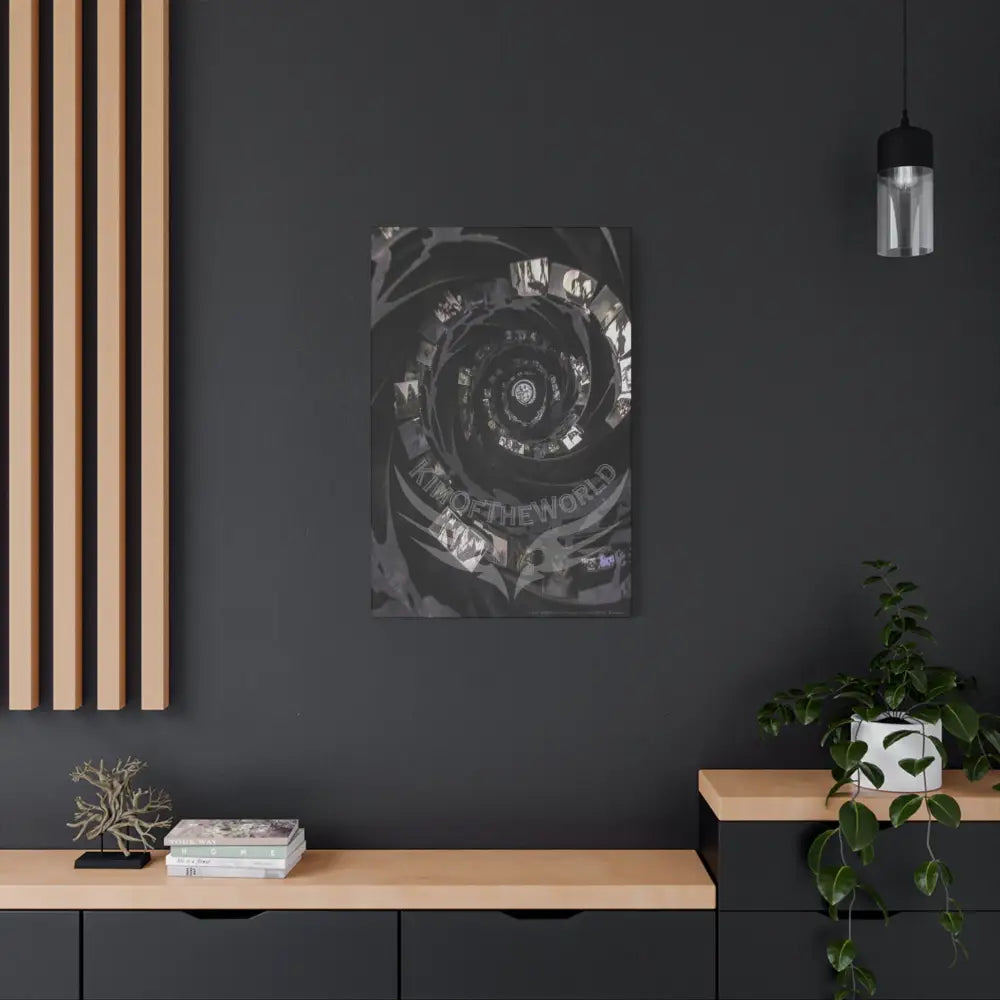 Sci Fi Black Satin Multiverse Canvas Print — Dimensional Wall Art Canvas