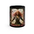 Sci Fi Lady Weird & Unusual Art Coffee Mug — 11oz Black Ceramic 11oz / Black Mug