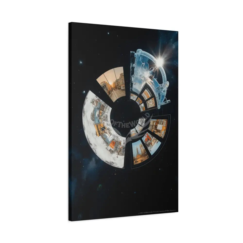 Sci Fi Multiverse Canvas Print — Dimensional Wall Art Canvas
