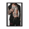 Sexy Man Tattooed Person - Sexy Tattooed Art Rolled Poster 20″ x 30″ (Vertical) / Semi Glossy Poster