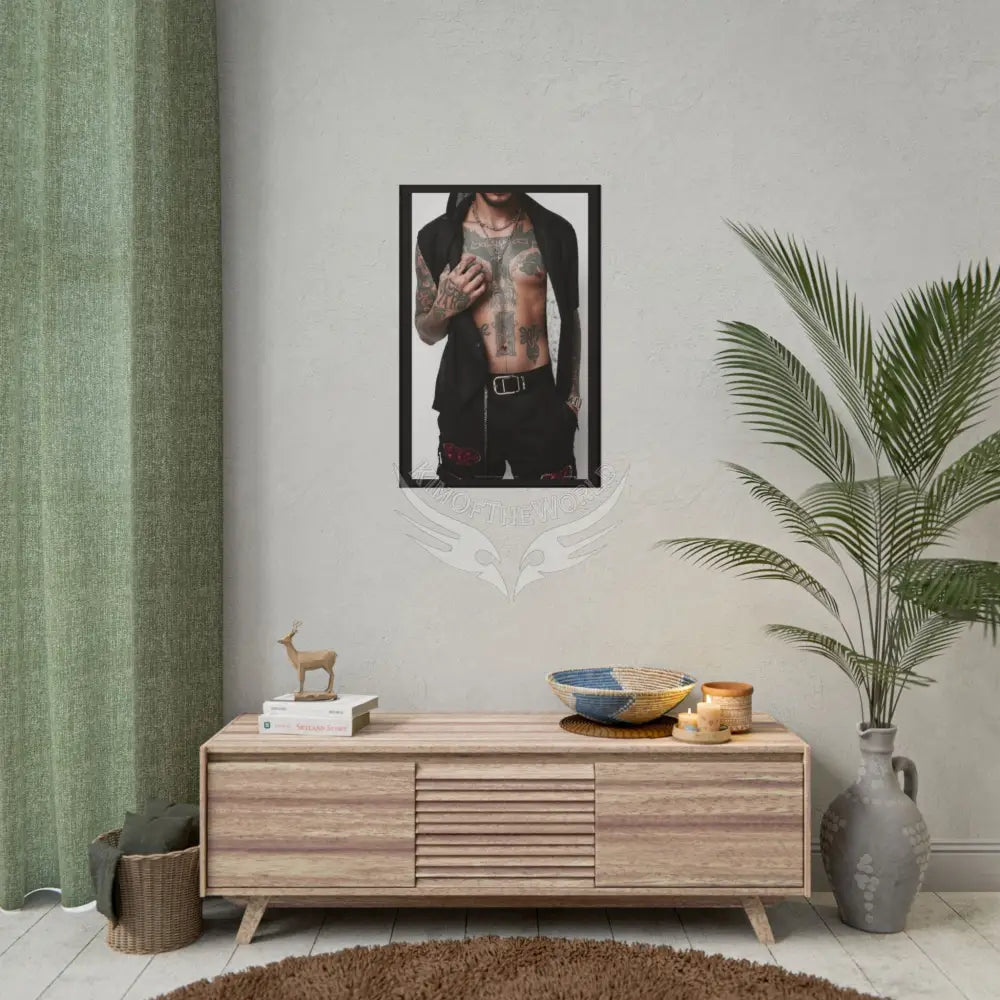 Sexy Man Tattooed Person - Sexy Tattooed Art Rolled Poster Poster
