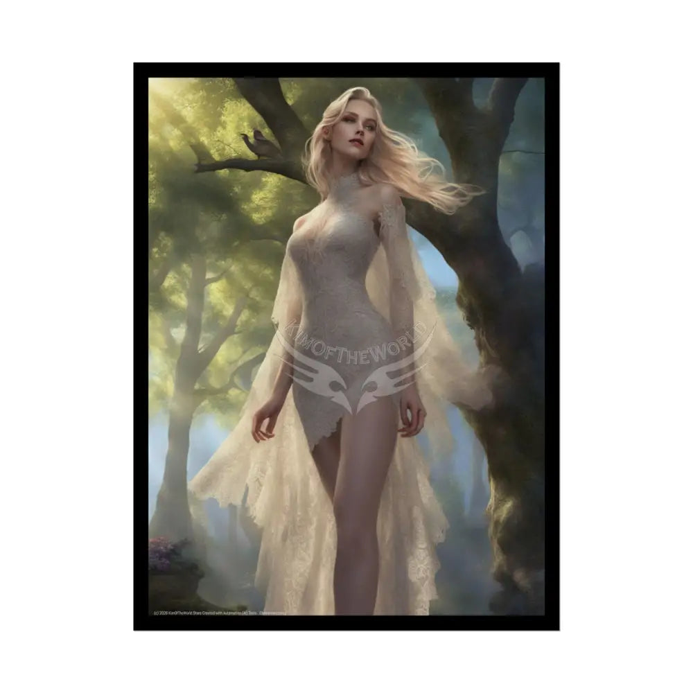 Sheer Street Fashion Girl Rolled Posters — Subtle Sexy Seductive Wall Art 18″ x 24″ (Vertical) / Semi Glossy Poster