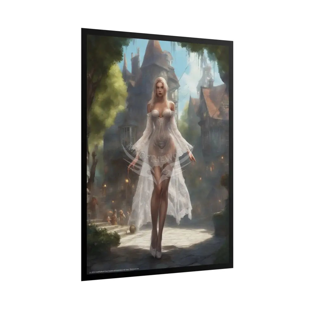 Sheer Street Fashion Girl Rolled Posters — Subtle Sexy Seductive Wall Art Poster