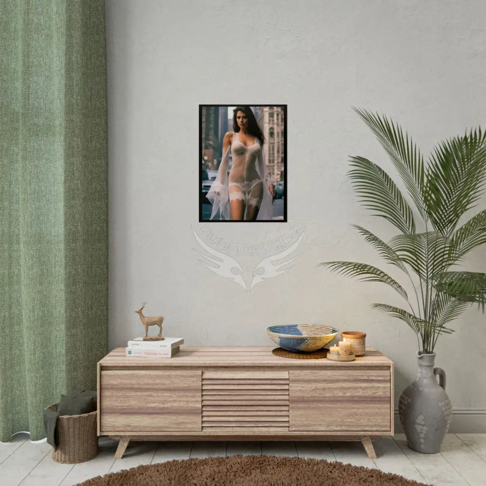 Sheer Street Fashion Girl Rolled Posters — Subtle Sexy Seductive Wall Art Poster