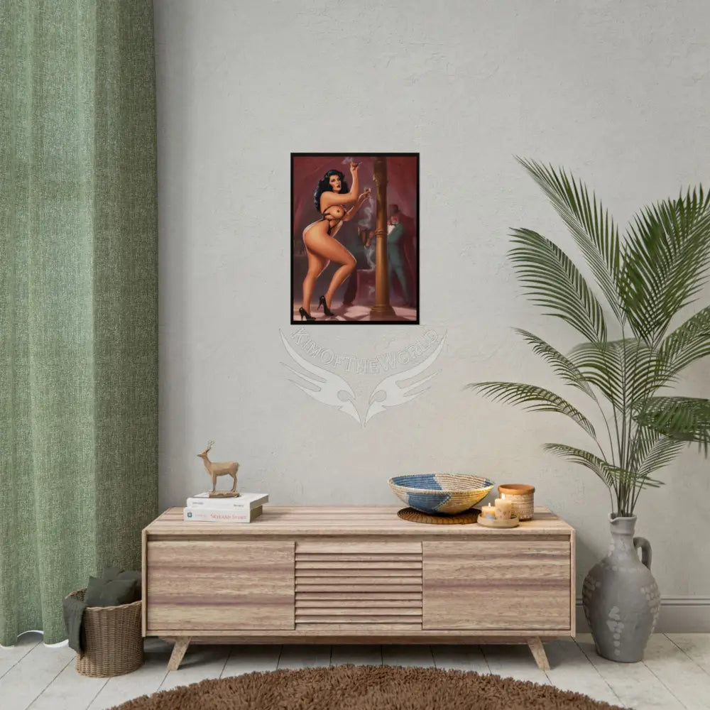 Sheer Street Fashion Girl Rolled Posters — Subtle Sexy Seductive Wall Art Poster