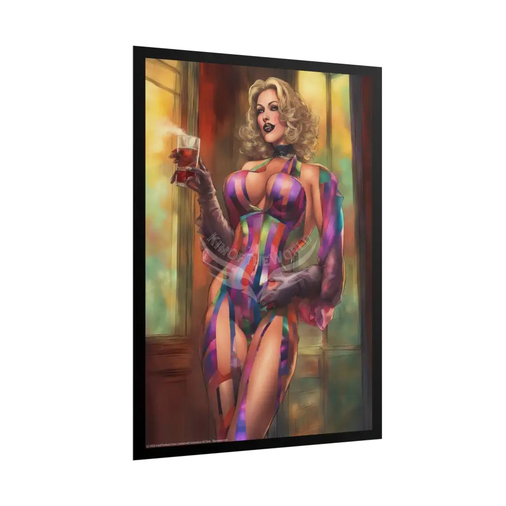Sheer Street Fashion Girl Rolled Posters — Subtle Sexy Seductive Wall Art Poster
