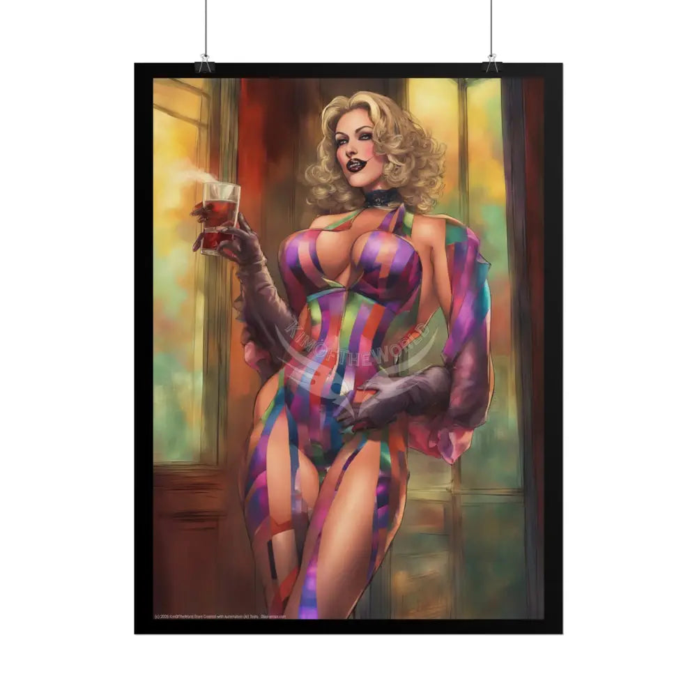 Sheer Street Fashion Girl Rolled Posters — Subtle Sexy Seductive Wall Art Poster