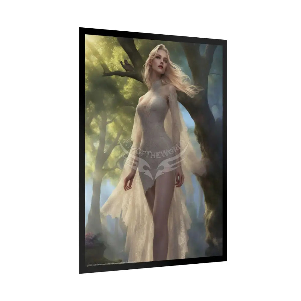 Sheer Street Fashion Girl Rolled Posters — Subtle Sexy Seductive Wall Art Poster