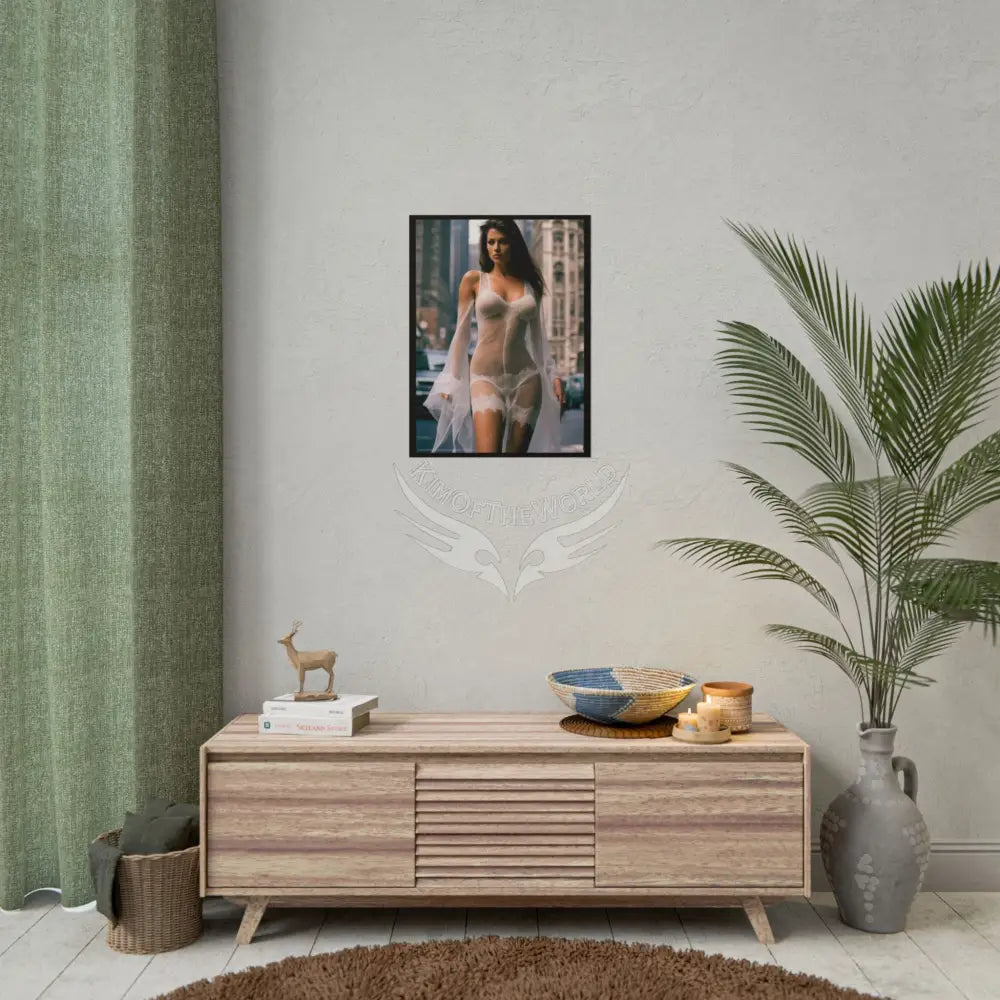 Sheer Street Fashion Girl Rolled Posters — Subtle Sexy Seductive Wall Art Poster