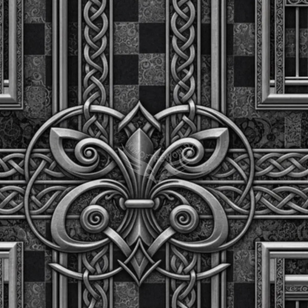 Silver Chrome Checkerboard 3D Geometric Unpasted Mural Wallpaper 144’’x100’’ 144’’x100’’ Wall Coverings