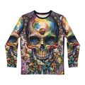 Skull Biker Art Long Sleeve Printed Art Shirt — All-Over Print L All Over Prints