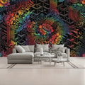 Spectrum Geometric Unpasted Mural Wallpaper 144’’x100’’ 144’’x100’’ Wall Coverings