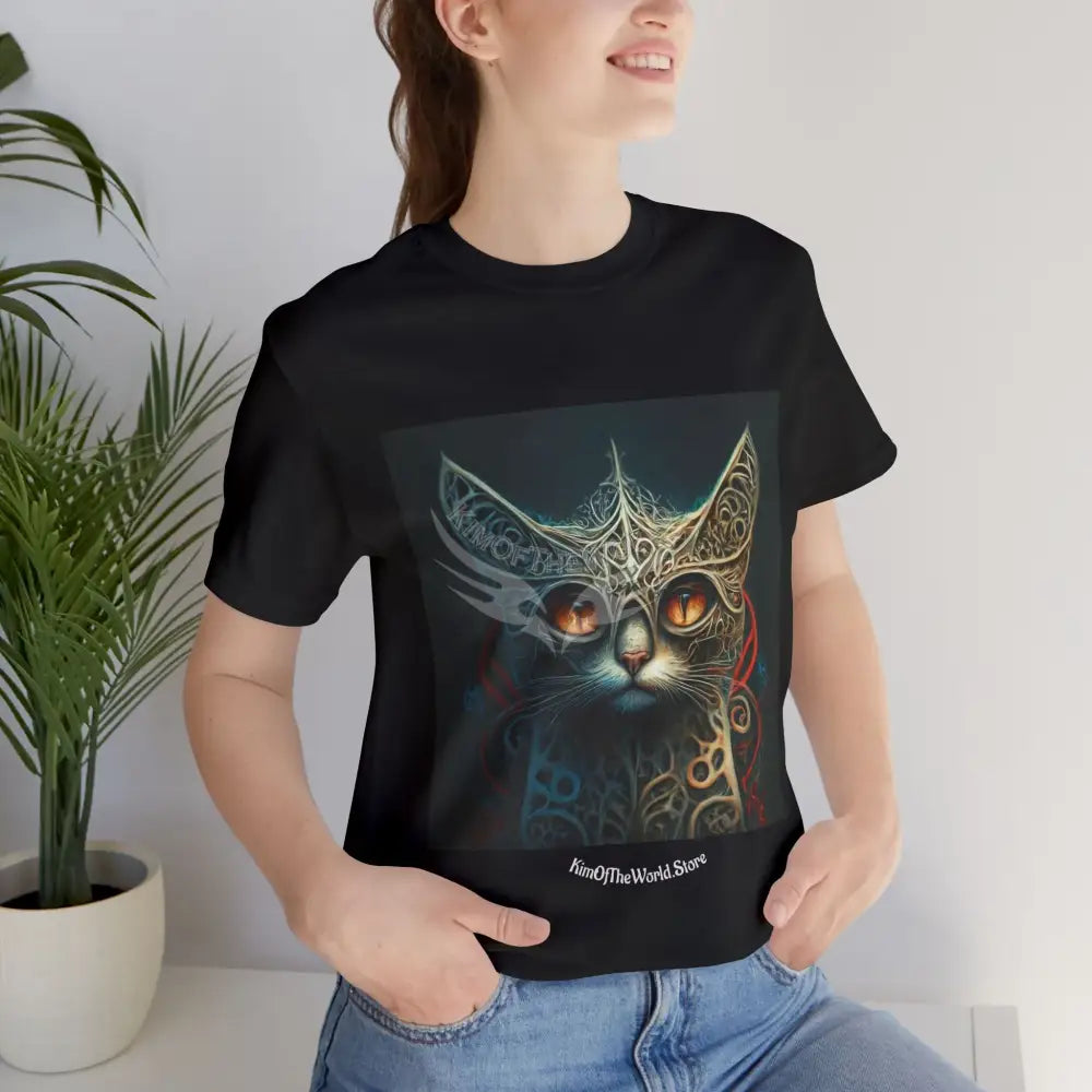 Steampunk Armor Kitty Cat Meow T-Shirt — Graphic Tee T-Shirt