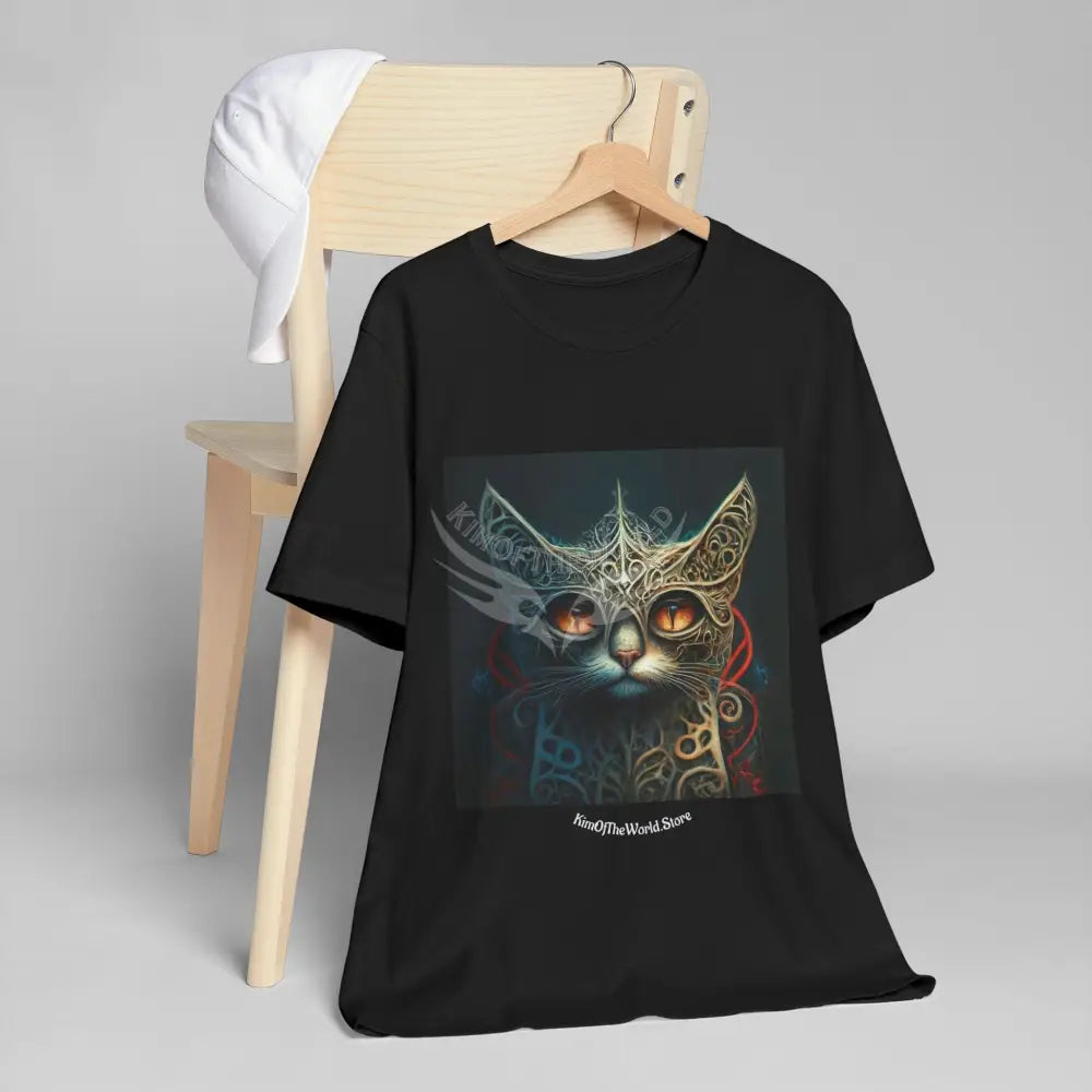 Steampunk Armor Kitty Cat Meow T-Shirt — Graphic Tee T-Shirt