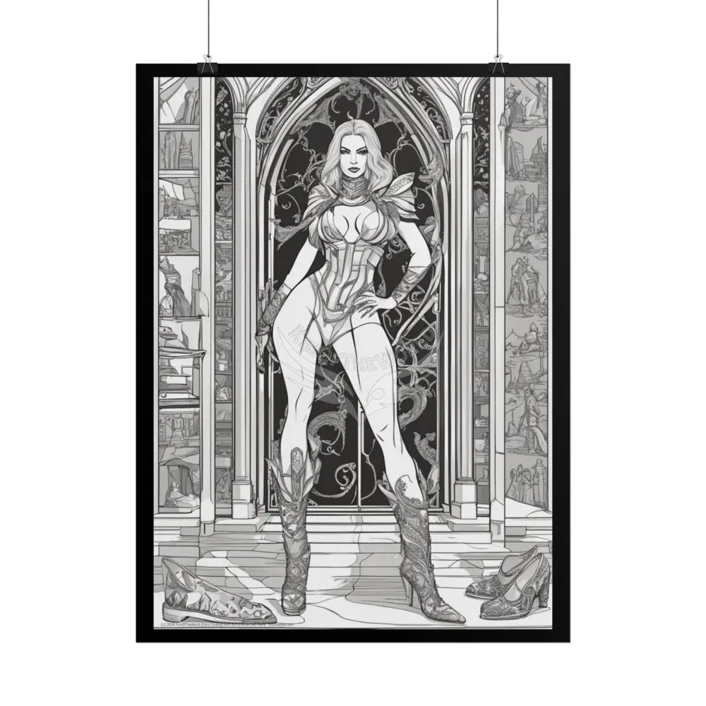 Street Fashion Cute Tall Girlfriend Giantess Girl Rolled Posters — Wall Art Poster