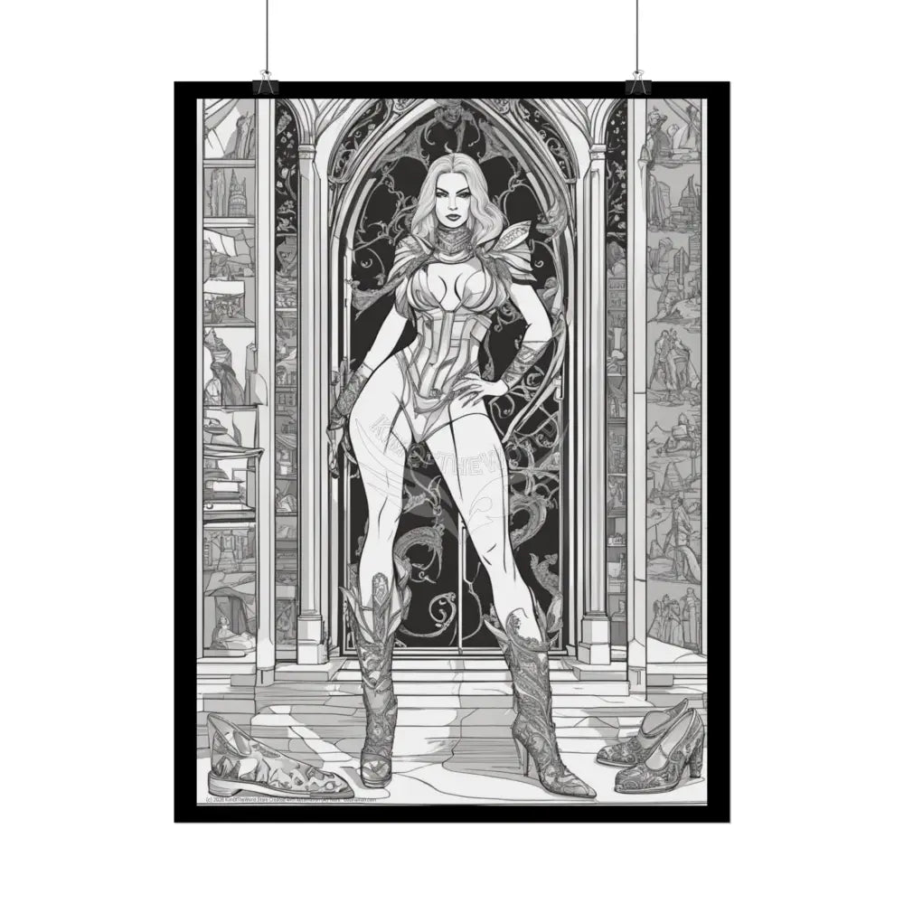 Street Fashion Cute Tall Girlfriend Giantess Girl Rolled Posters — Wall Art Poster